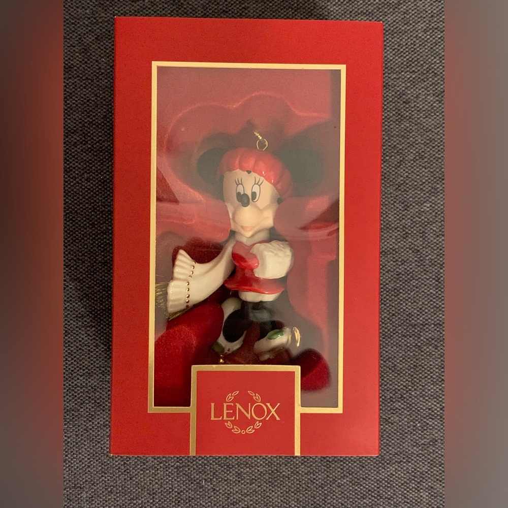 Lenox Disney Skate Away Minnie Christmas Ornament NEW IN BOX